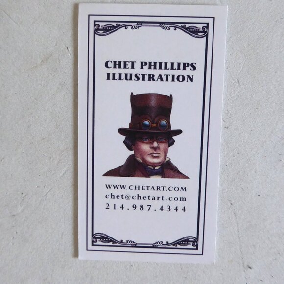 NEW STEAMPUNK MONKEY CONTROLLING ROBOT SIGNED ARTWORK PRINT BY CHET PHILLIPS - Picture 8 of 8